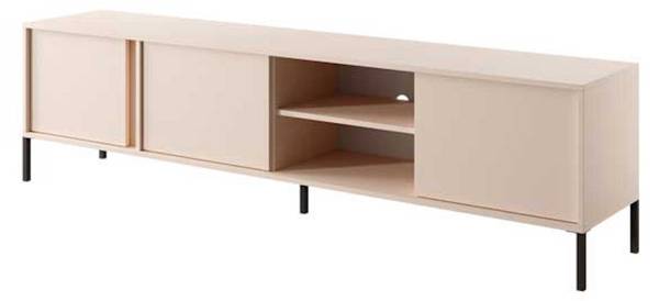 Lowboard DAST ohne LED Beleuchtung Beige - Holzwerkstoff - 203 x 53 x 40 cm