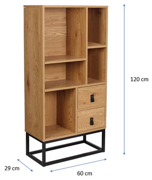 Bücherregal ABBOTT Braun - Holzwerkstoff - 29 x 120 x 66 cm