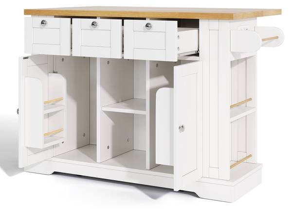 Sideboard Exine Braun - Weiß - Holzwerkstoff - 132 x 87 x 70 cm