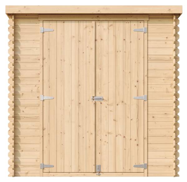 Gartenhaus M311C1+G Beige - Fichte - 188 x 206 x 118 cm