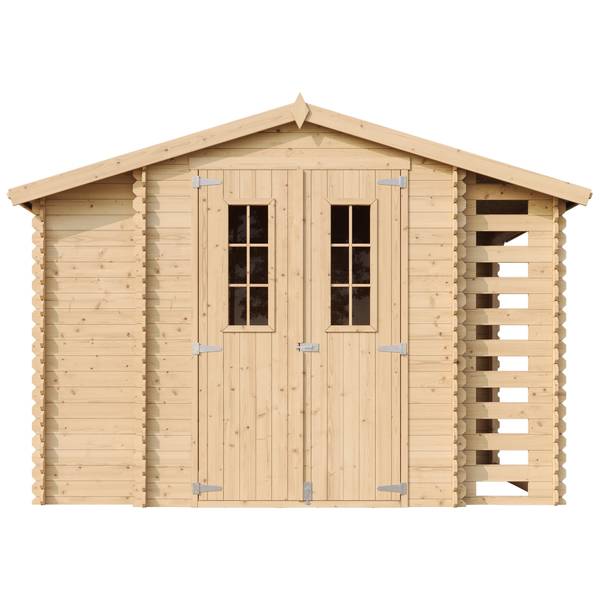 Gartenhaus M389C Beige - Fichte - 312 x 218 x 200 cm