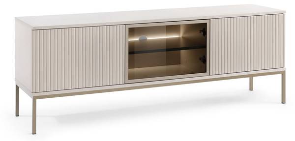 RTV-Schrank SENTINO Beige - Holzwerkstoff - 154 x 56 x 39 cm