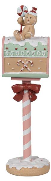 Briefkasten Xmas&Walter Pink - Kunststoff - 10 x 36 x 11 cm