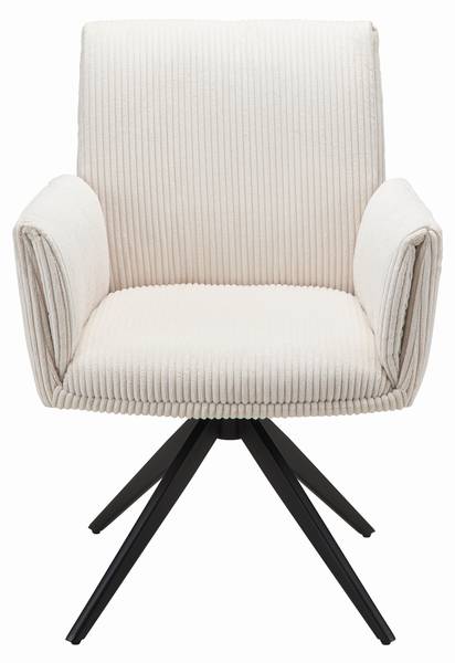 Armlehnstuhl ROSALIA Beige - Cord - 64 x 89 x 60 cm