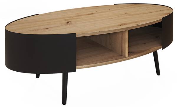 Couchtisch Lofta 58486 Schwarz - Eiche Dakota Dekor