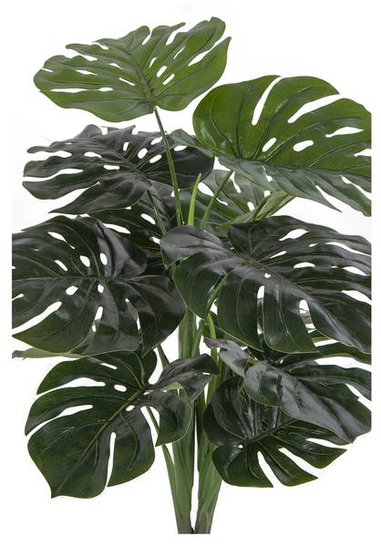 Künstliche Pflanze Monstera Grün - Kunststoff - 50 x 90 x 50 cm