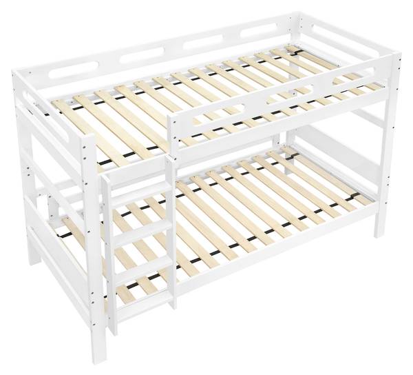 Stapelbed LucyAttic Ⅰ wit - grenenhout - 95 x 146 x 204 cm