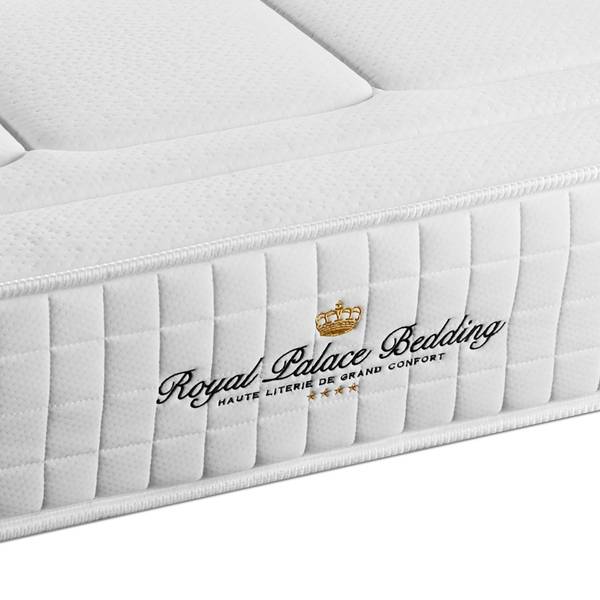 Bettgestell und Matratze Balmoral -  13 Schwarz - Massivholz - 130 x 53 x 190 cm