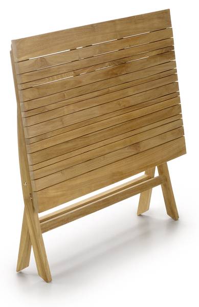 Klappbarer Esstisch Zen II Beige - Massivholz - 120 x 77 x 70 cm