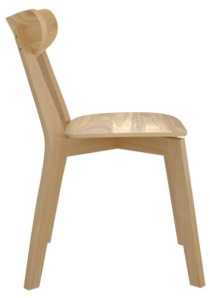 Chaise Tabata (Lot de 2) Marron - Bois massif - 48 x 81 x 55 cm