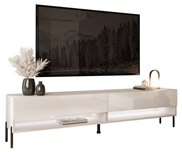 TV-Schrank CALANTE Beige - Holzwerkstoff - 180 x 44 x 35 cm