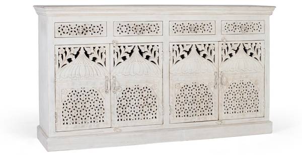 Sideboard 1684 Braun - Massivholz - 40 x 90 x 180 cm