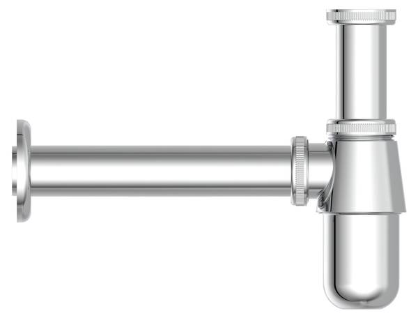Siphon FLASCHENSIPHON Grau - Metall - Kunststoff - 7 x 19 x 26 cm