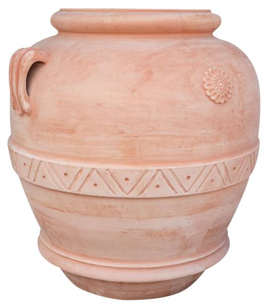 Bloempot Kruik XXL PREMIUM bruin - terracotta - 130 x 140 x 130 cm