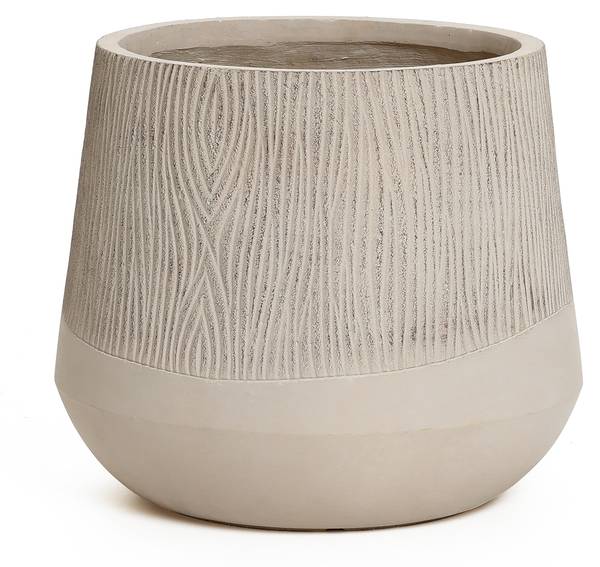 Blumentopf HTPL0145 Beige - Naturfaser - 31 x 27 x 31 cm