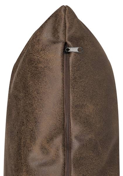 Fauteuil MALMOS 2-delig zwart - bruin - donkerbruin