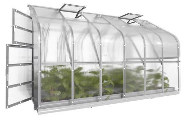 KLASIKA STANDART PREMIUM 10m² Silber - Metall - 250 x 245 x 400 cm
