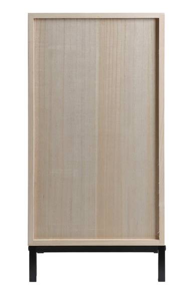 Nachtkastje Parkia bruin - plaatmateriaal op houtbasis - 25 x 59 x 30 cm