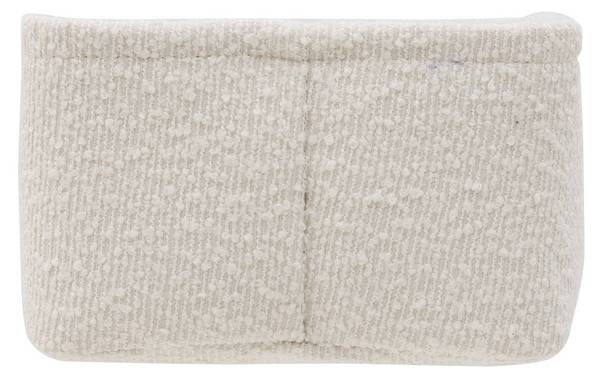 Körbe BOUCLETTE 2er-Set Weiß - Textil - 21 x 10 x 15 cm