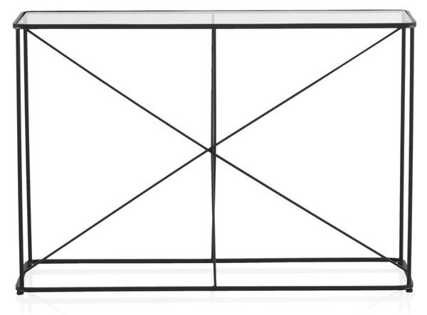 Konsole  10943 Schwarz - Metall - 32 x 82 x 120 cm