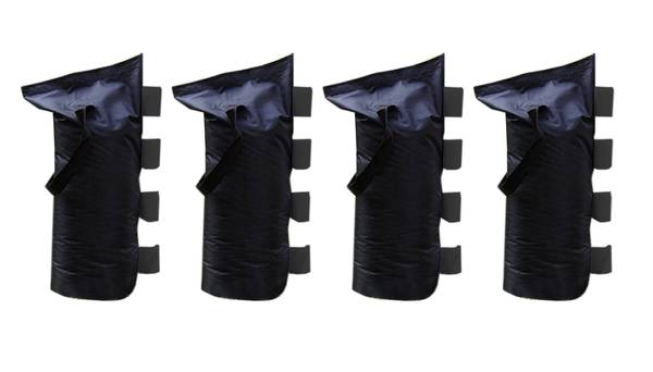 Faltpavillon  Cisto (4er-Set) Schwarz - Polyester - 1 x 48 x 23 cm