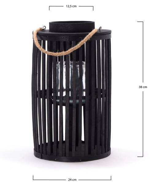 Laterne Midnight 40 24 x 40 x 24 cm