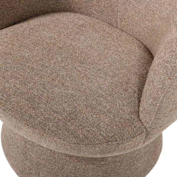 Fauteuil pivotant Shuffle Marron - Marron chevreuil