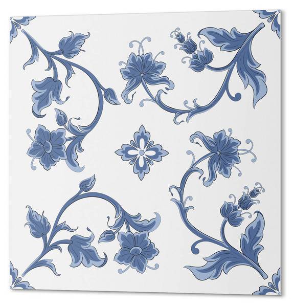 Vinylfliese BlumeHinte 20er-Set 20 x 20 cm