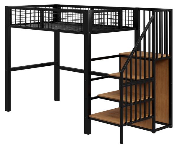 Hochbett MetalAttic Ⅰ Schwarz