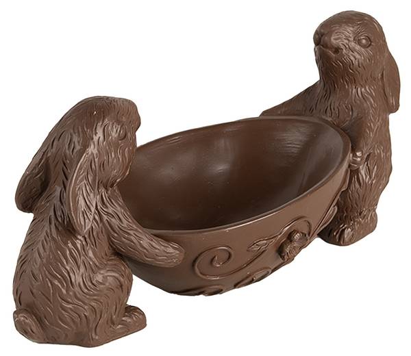 Dekorationsfigur Kaninchen Easter&Axwell Braun - Kunststoff - 15 x 15 x 34 cm