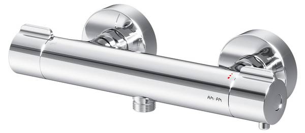 Duschthermostat Gem Silber - Messing - 28 x 7 x 11 cm