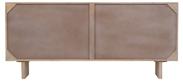 Sideboard BERLAMA Beige - Holz teilmassiv - 170 x 76 x 40 cm