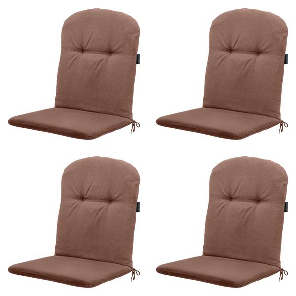 Gartenstuhlkissen PANAMA 4er-Set Braun