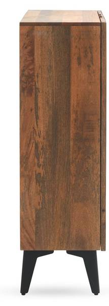 Dressoir  11494 bruin - deels massief hout - 38 x 120 x 100 cm