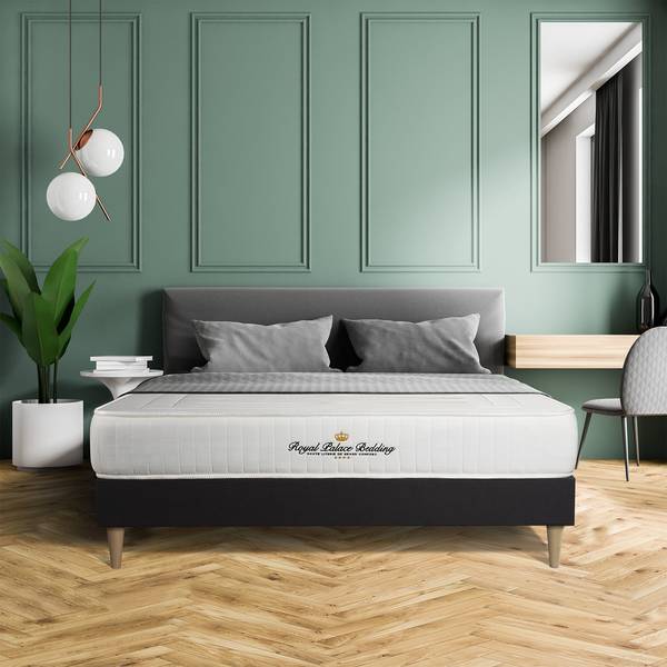 Bettgestell und Matratze Lancaster -  1 Schwarz - Massivholz - 120 x 51 x 200 cm