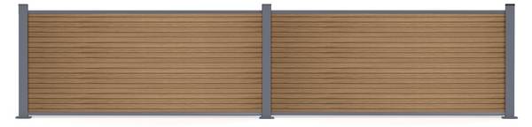 Zaun PRIEL Braun - 800 x 800 cm