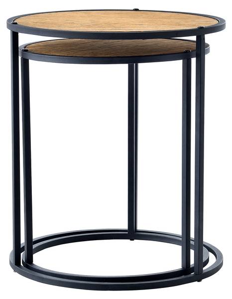 Bijzettafel Moriusaq zwart - plaatmateriaal op houtbasis - 40 x 46 x 40 cm