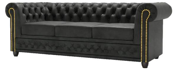 Canapé 3 places avec fonction lit Ingrid Anthracite