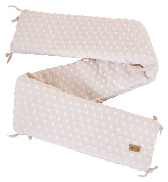 Babybett Nestchen Frosty Almond Beige - Textil - 170 x 18 x 4 cm