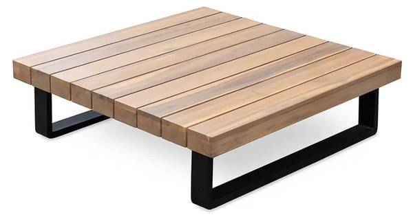 Gartenlounge Set ST. BARTH Grau - Flachgewebe - Polyester - Akazie - 255 x 67 x 73 cm