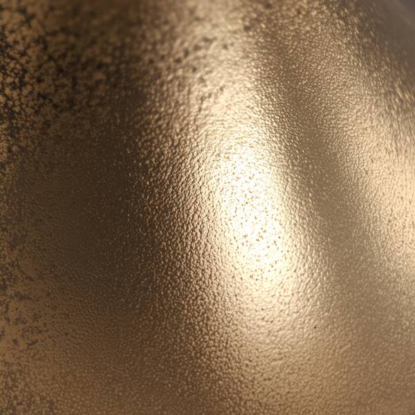 Couchtisch LUNIGIANA mit Sockelfuß Gold - Aluminium - 60 x 47 x 60 cm