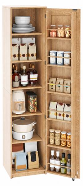 Küchenschrank CHAN285 Ⅵ Braun - Holzwerkstoff - 40 x 183 x 40 cm