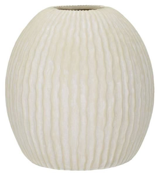 Vase Icicle Beige - Résine - 37 x 38 x 37 cm