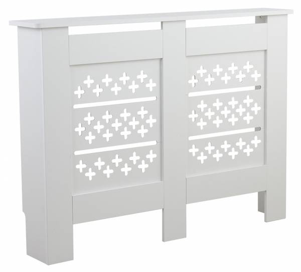 Radiatorgehäuse JUNZNQ08A-WIT Weiß - Holzwerkstoff - Holz teilmassiv - 112 x 82 x 19 cm