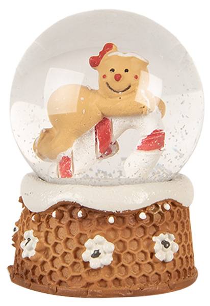 Schneekugel Santa Sofie Braun - Glas - 5 x 7 x 5 cm