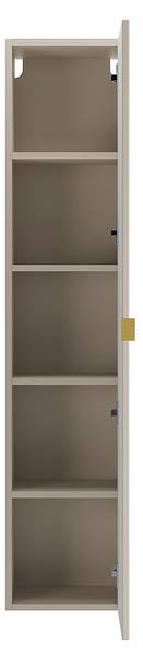 Badschrank ONDIL Beige - Holz teilmassiv - 35 x 140 x 27 cm