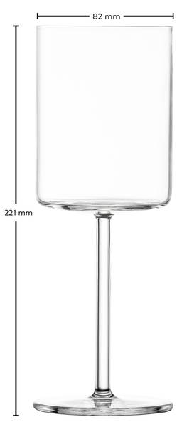 Rotweingläser Modo 4er Set Kristallglas - 9 x 23 x 9 cm