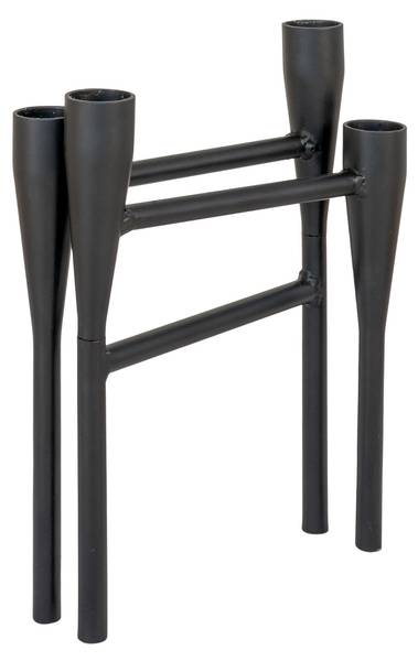 Kerzenhalter 130594 Schwarz - Metall - 15 x 21 x 28 cm