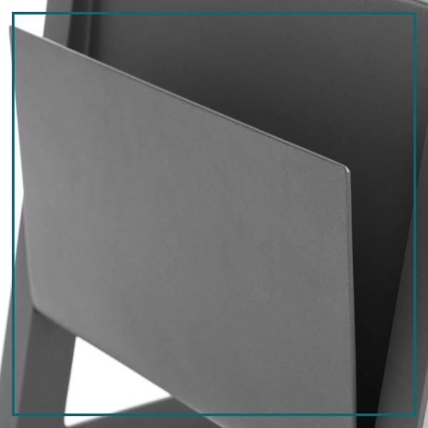 Bijzettafel Allure grijs - aluminium - 45 x 55 x 55 cm