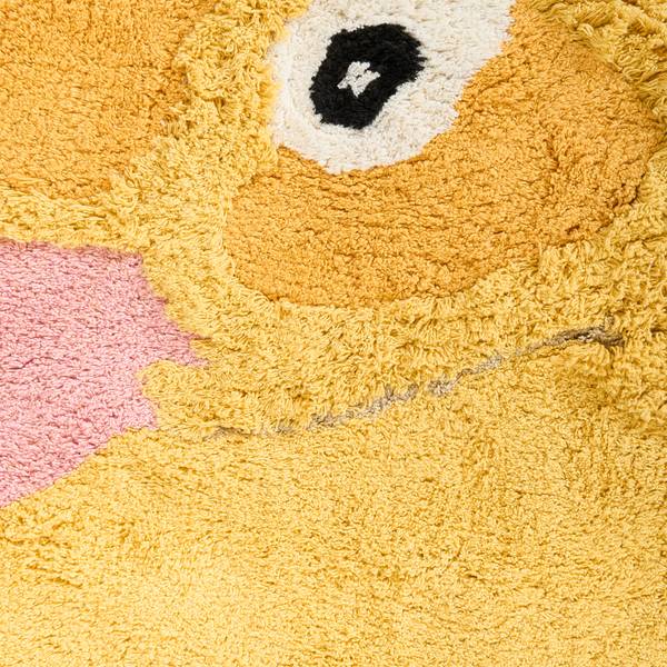 Tapis enfant DUCKIE Jaune - Fibres naturelles - 95 x 120 cm